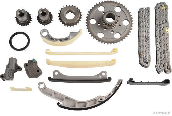 Jeu de distribution à chaînes (Kit chaîne de distribution) HERTH+BUSS JAKOPARTS ref. J1191015