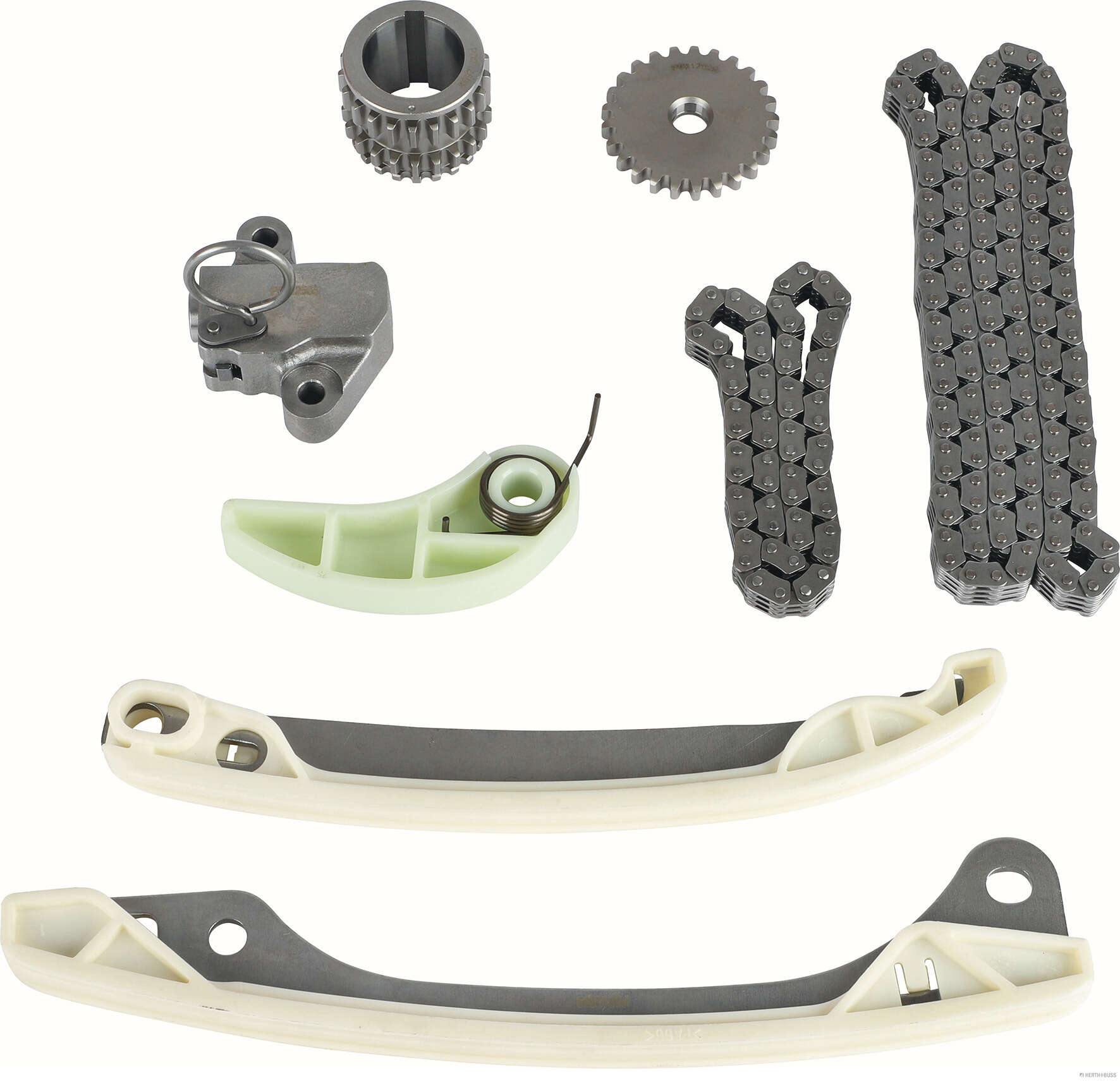 Jeu de distribution à chaînes (Kit chaîne de distribution) HERTH+BUSS JAKOPARTS ref. J1191036