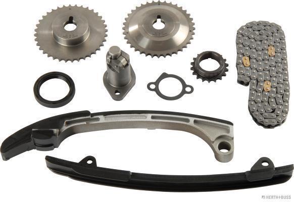 Jeu de distribution à chaînes (Kit chaîne de distribution) HERTH+BUSS JAKOPARTS ref. J1192004