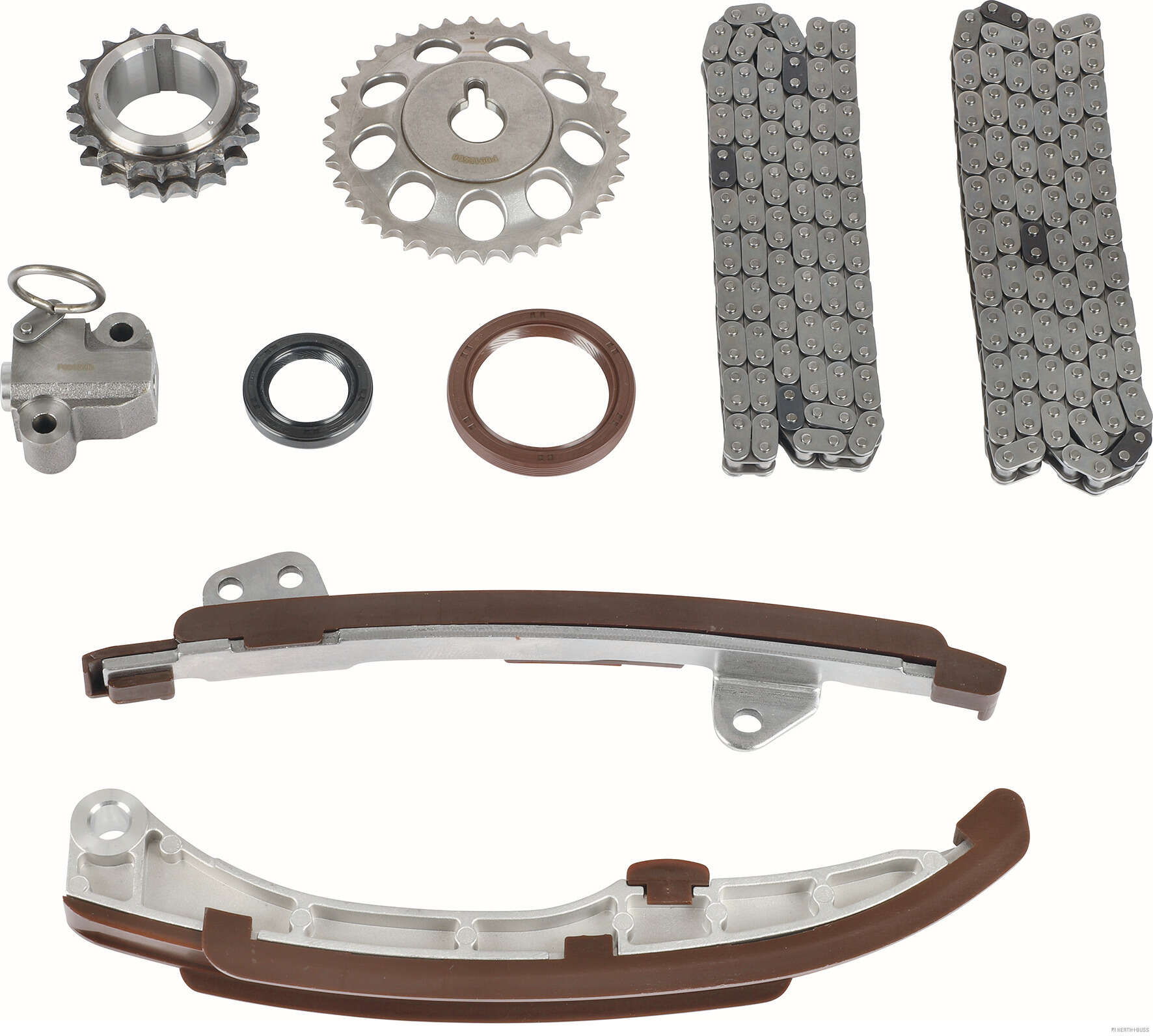 Jeu de distribution à chaînes (Kit chaîne de distribution) HERTH+BUSS JAKOPARTS ref. J1192037