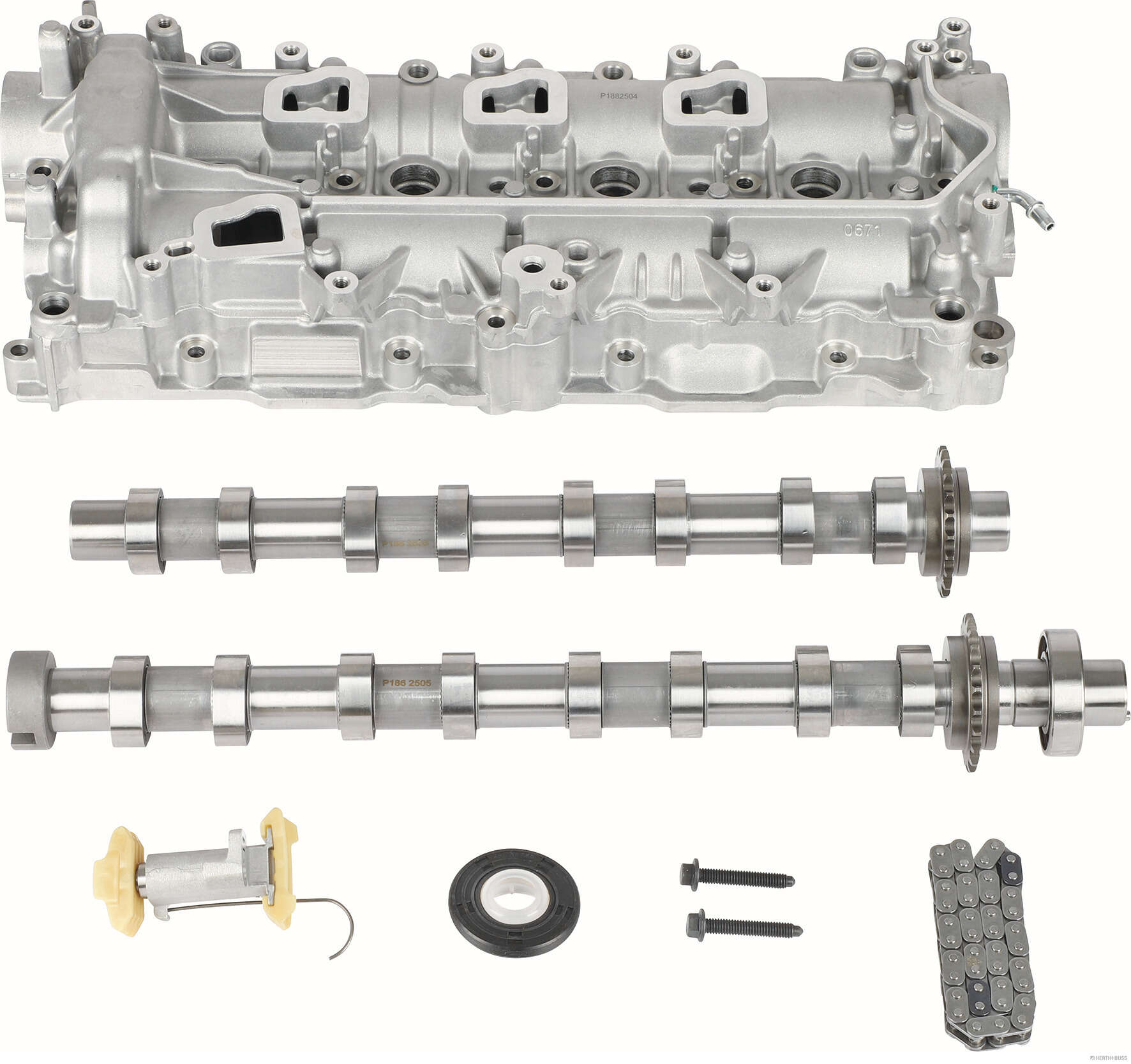 Jeu de distribution à chaînes (Kit chaîne de distribution) HERTH+BUSS JAKOPARTS ref. J1192039