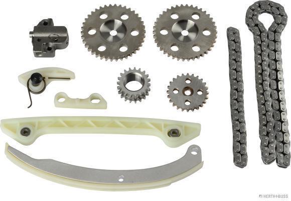 Jeu de distribution à chaînes (Kit chaîne de distribution) HERTH+BUSS JAKOPARTS ref. J1193006