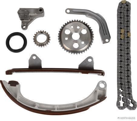 Jeu de distribution à chaînes (Kit chaîne de distribution) HERTH+BUSS JAKOPARTS ref. J1196001