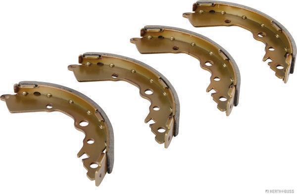 Jeu de 4 mâchoires de frein (Garniture de frein à tambour) HERTH+BUSS JAKOPARTS ref. J3500300