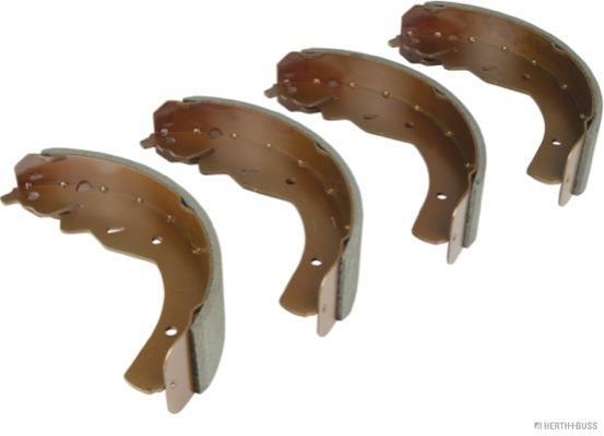 Jeu de 4 mâchoires de frein (Garniture de frein à tambour) HERTH+BUSS JAKOPARTS ref. J3500302