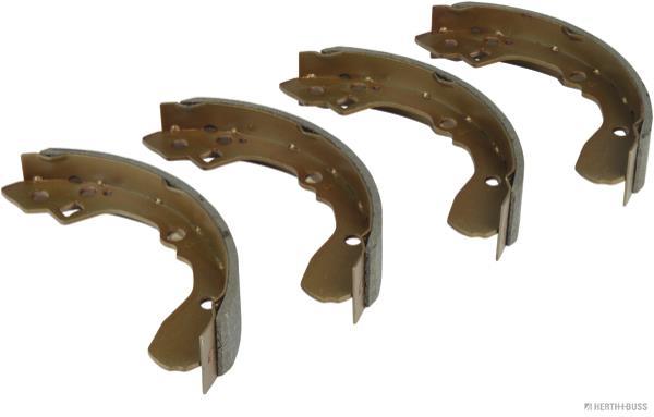 Jeu de 4 mâchoires de frein (Garniture de frein à tambour) HERTH+BUSS JAKOPARTS ref. J3500308