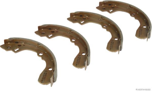 Jeu de 4 mâchoires de frein (Garniture de frein à tambour) HERTH+BUSS JAKOPARTS ref. J3500310