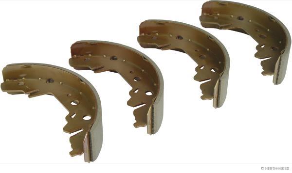 Jeu de 4 mâchoires de frein (Garniture de frein à tambour) HERTH+BUSS JAKOPARTS ref. J3500311