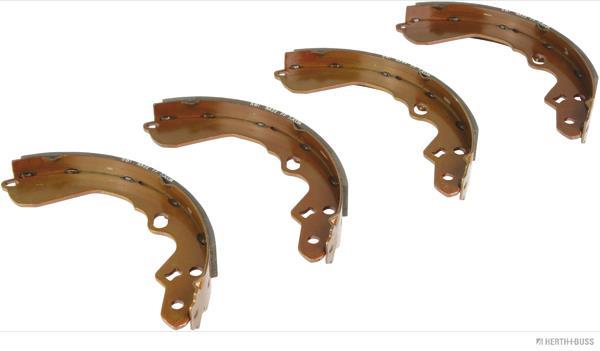 Jeu de 4 mâchoires de frein (Garniture de frein à tambour) HERTH+BUSS JAKOPARTS ref. J3500319