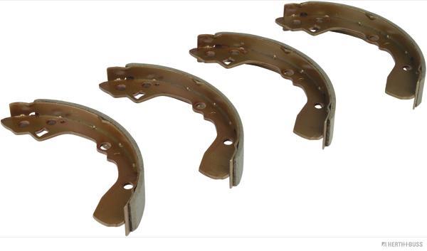 Jeu de 4 mâchoires de frein (Garniture de frein à tambour) HERTH+BUSS JAKOPARTS ref. J3500321