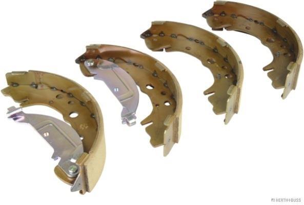 Jeu de 4 mâchoires de frein (Garniture de frein à tambour) HERTH+BUSS JAKOPARTS ref. J3500329