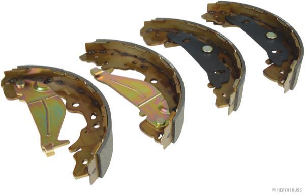 Jeu de 4 mâchoires de frein (Garniture de frein à tambour) HERTH+BUSS JAKOPARTS ref. J3500335