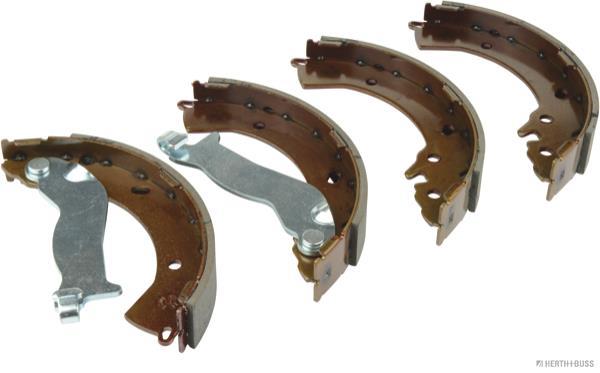 Jeu de 4 mâchoires de frein (Garniture de frein à tambour) HERTH+BUSS JAKOPARTS ref. J3500338