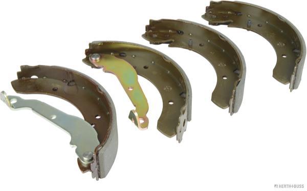 Jeu de 4 mâchoires de frein (Garniture de frein à tambour) HERTH+BUSS JAKOPARTS ref. J3500504