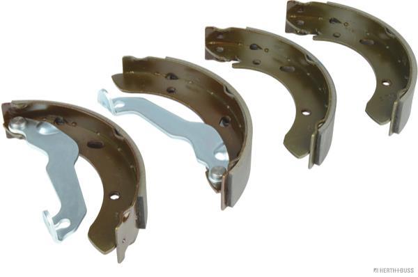 Jeu de 4 mâchoires de frein (Garniture de frein à tambour) HERTH+BUSS JAKOPARTS ref. J3500510