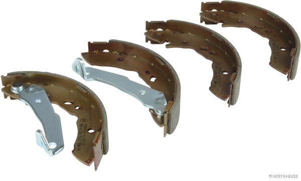 Jeu de 4 mâchoires de frein (Garniture de frein à tambour) HERTH+BUSS JAKOPARTS ref. J3500516