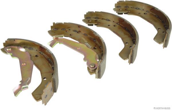Jeu de 4 mâchoires de frein (Garniture de frein à tambour) HERTH+BUSS JAKOPARTS ref. J3500530