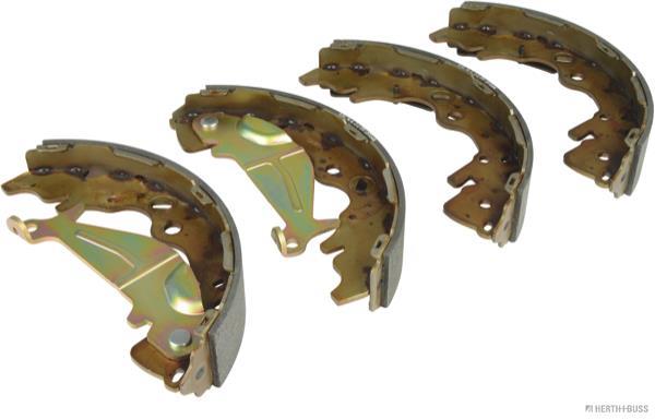 Jeu de 4 mâchoires de frein (Garniture de frein à tambour) HERTH+BUSS JAKOPARTS ref. J3500533