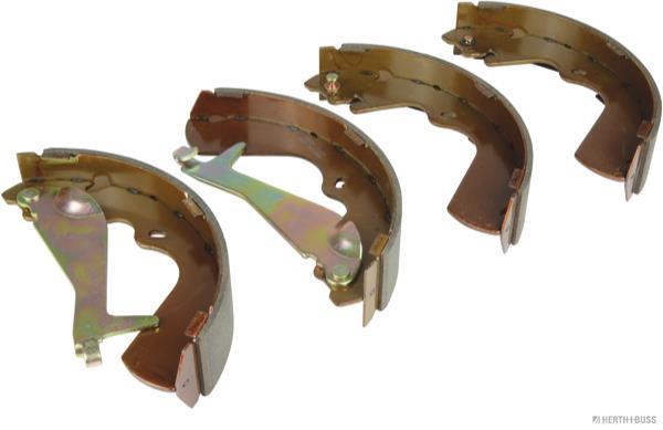 Jeu de 4 mâchoires de frein (Garniture de frein à tambour) HERTH+BUSS JAKOPARTS ref. J3500535