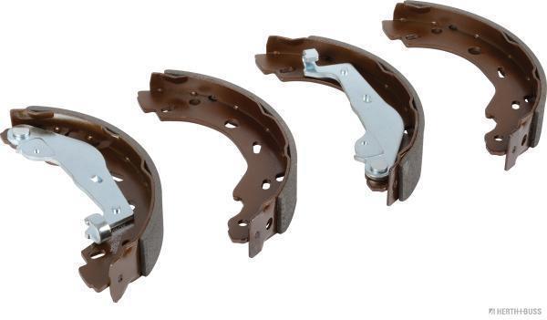 Jeu de 4 mâchoires de frein (Garniture de frein à tambour) HERTH+BUSS JAKOPARTS ref. J3500800