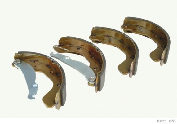 Jeu de 4 mâchoires de frein (Garniture de frein à tambour) HERTH+BUSS JAKOPARTS ref. J3500902