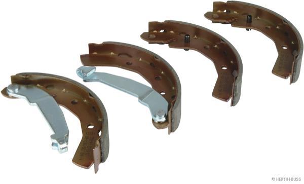 Jeu de 4 mâchoires de frein (Garniture de frein à tambour) HERTH+BUSS JAKOPARTS ref. J3500905