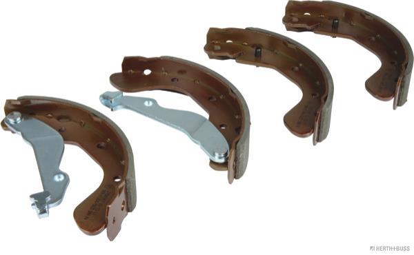 Jeu de 4 mâchoires de frein (Garniture de frein à tambour) HERTH+BUSS JAKOPARTS ref. J3500907