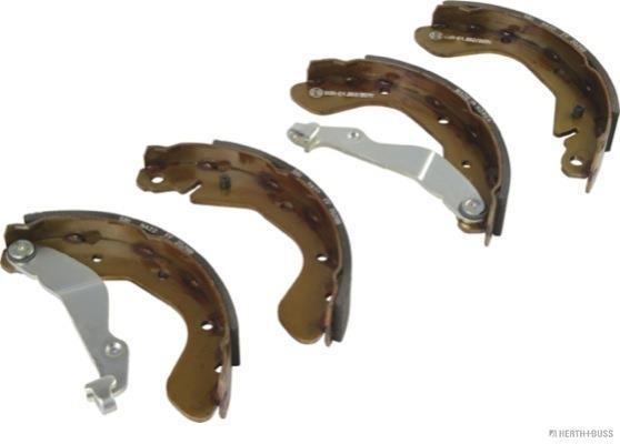 Jeu de 4 mâchoires de frein (Garniture de frein à tambour) HERTH+BUSS JAKOPARTS ref. J3500913