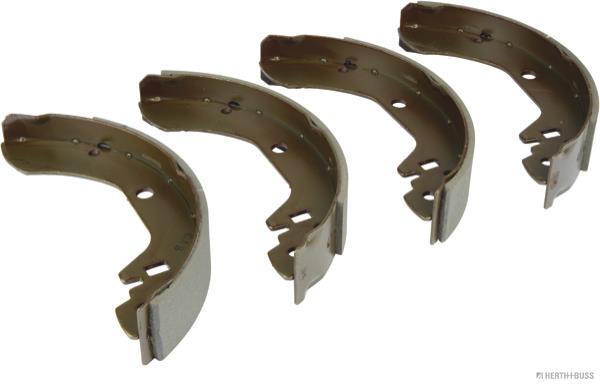 Jeu de 4 mâchoires de frein (Garniture de frein à tambour) HERTH+BUSS JAKOPARTS ref. J3501006