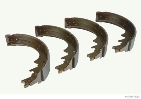 Jeu de 4 mâchoires de frein (Garniture de frein à tambour) HERTH+BUSS JAKOPARTS ref. J3501032