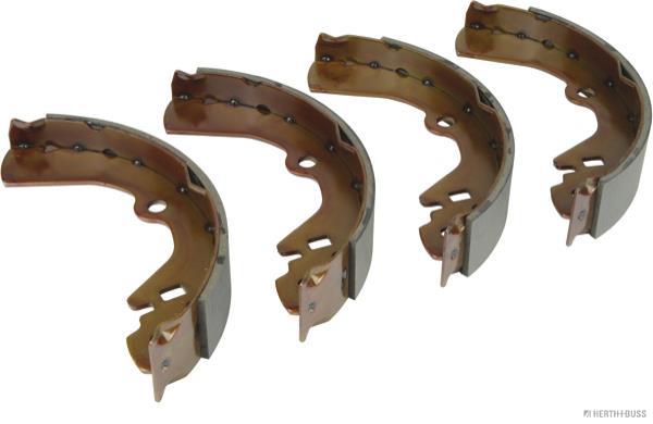 Jeu de 4 mâchoires de frein (Garniture de frein à tambour) HERTH+BUSS JAKOPARTS ref. J3501034
