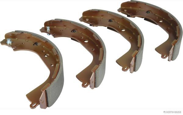 Jeu de 4 mâchoires de frein (Garniture de frein à tambour) HERTH+BUSS JAKOPARTS ref. J3501045