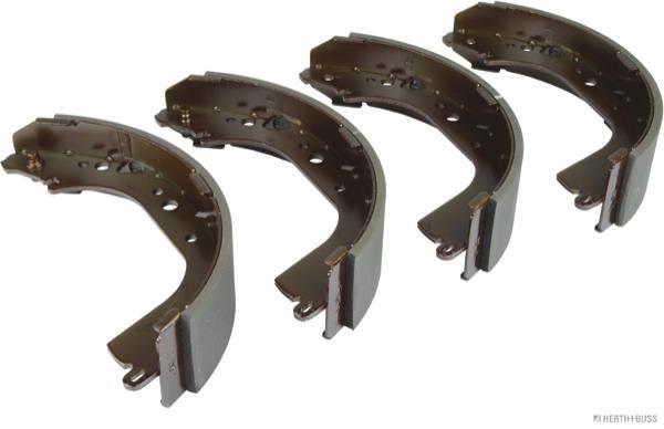 Jeu de 4 mâchoires de frein (Garniture de frein à tambour) HERTH+BUSS JAKOPARTS ref. J3501047