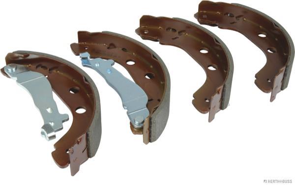 Jeu de 4 mâchoires de frein (Garniture de frein à tambour) HERTH+BUSS JAKOPARTS ref. J3501051