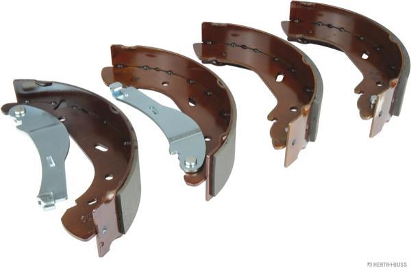 Jeu de 4 mâchoires de frein (Garniture de frein à tambour) HERTH+BUSS JAKOPARTS ref. J3501052