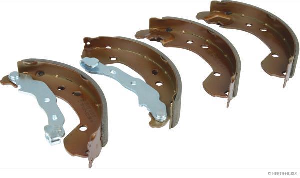 Jeu de 4 mâchoires de frein (Garniture de frein à tambour) HERTH+BUSS JAKOPARTS ref. J3501055