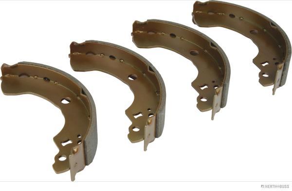 Jeu de 4 mâchoires de frein (Garniture de frein à tambour) HERTH+BUSS JAKOPARTS ref. J3501056