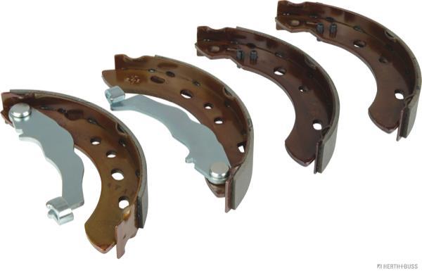 Jeu de 4 mâchoires de frein (Garniture de frein à tambour) HERTH+BUSS JAKOPARTS ref. J3501057