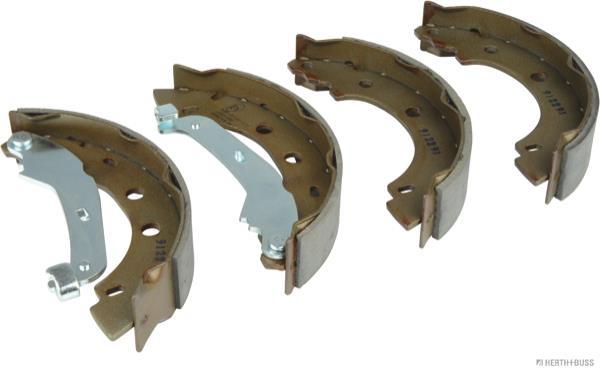 Jeu de 4 mâchoires de frein (Garniture de frein à tambour) HERTH+BUSS JAKOPARTS ref. J3501058