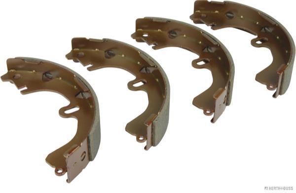 Jeu de 4 mâchoires de frein (Garniture de frein à tambour) HERTH+BUSS JAKOPARTS ref. J3502001