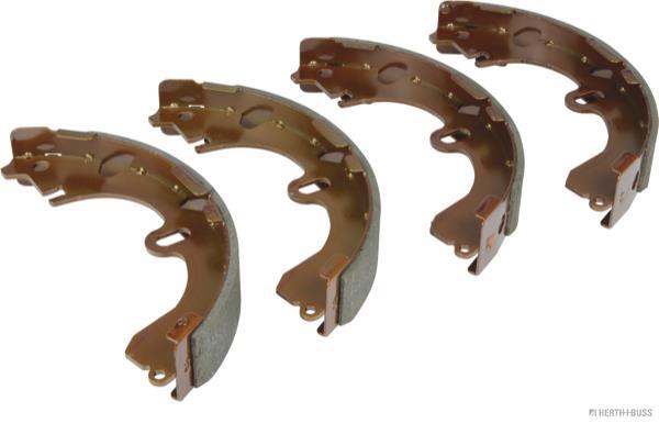 Jeu de 4 mâchoires de frein (Garniture de frein à tambour) HERTH+BUSS JAKOPARTS ref. J3502034