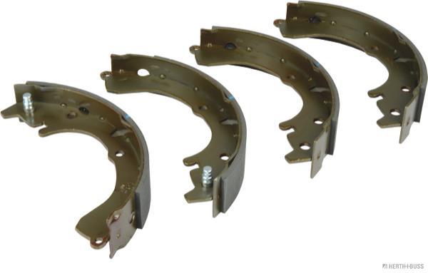 Jeu de 4 mâchoires de frein (Garniture de frein à tambour) HERTH+BUSS JAKOPARTS ref. J3502038