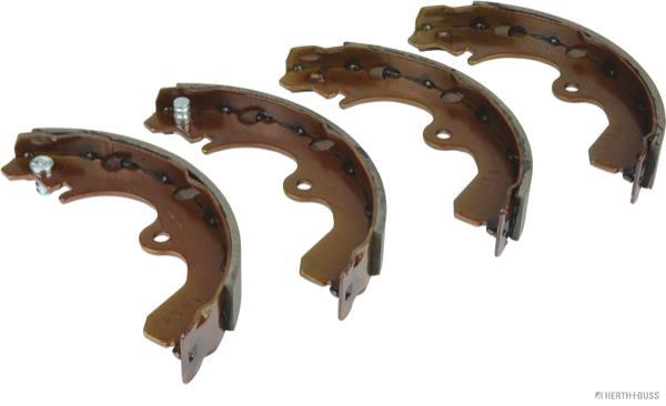 Jeu de 4 mâchoires de frein (Garniture de frein à tambour) HERTH+BUSS JAKOPARTS ref. J3502047