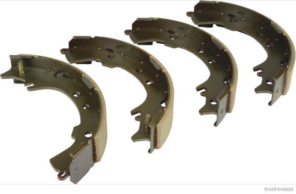 Jeu de 4 mâchoires de frein (Garniture de frein à tambour) HERTH+BUSS JAKOPARTS ref. J3502068