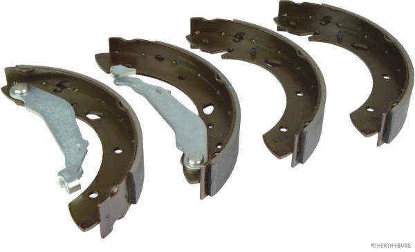 Jeu de 4 mâchoires de frein (Garniture de frein à tambour) HERTH+BUSS JAKOPARTS ref. J3502069
