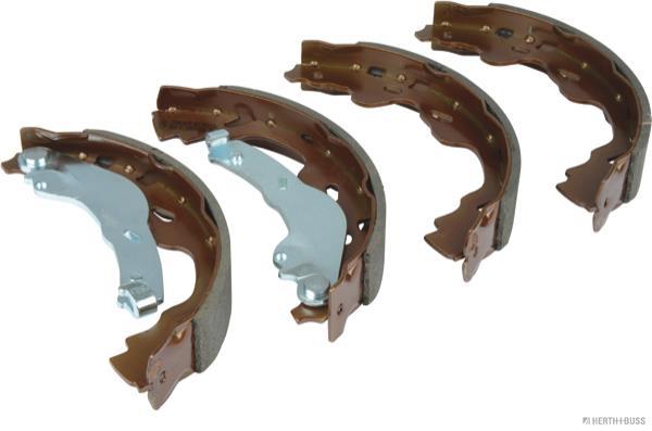 Jeu de 4 mâchoires de frein (Garniture de frein à tambour) HERTH+BUSS JAKOPARTS ref. J3502073