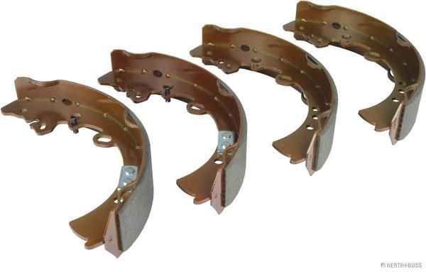 Jeu de 4 mâchoires de frein (Garniture de frein à tambour) HERTH+BUSS JAKOPARTS ref. J3502077