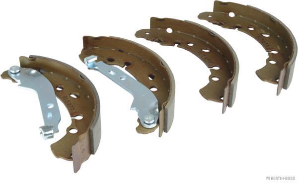 Jeu de 4 mâchoires de frein (Garniture de frein à tambour) HERTH+BUSS JAKOPARTS ref. J3502078