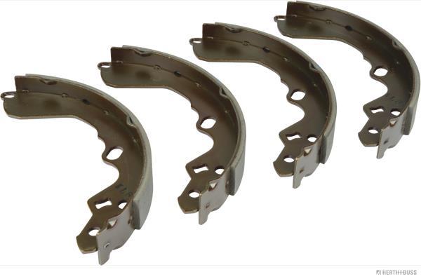 Jeu de 4 mâchoires de frein (Garniture de frein à tambour) HERTH+BUSS JAKOPARTS ref. J3503011