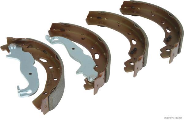Jeu de 4 mâchoires de frein (Garniture de frein à tambour) HERTH+BUSS JAKOPARTS ref. J3503015
